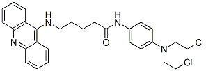 CAS 登录号：125173-77-5， 5-(吖啶-9-基氨基)-N-[4-[二(2-氯乙基)氨基]苯基]戊酰胺