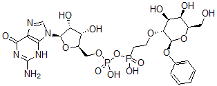 CAS#: 125224-13-7, Phenyl 2-O-(2-phosphonoethyl)galactopyranoside guanosine-5'-phosphate anhydride
