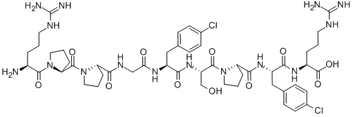 CAS#: 125229-63-2, 5-(4-Chloro-L-Phenylalanine)-8-(4-Chloro-L-Phenylalanine)-Bradykinin
