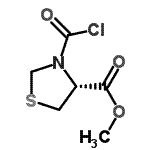 CAS 登录号：125278-26-4， 甲基(4R)-3-(氯甲酰基)-1,3-噻唑烷-4-羧酸酯