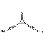 CAS 登录号：125358-15-8， 2,3-二(1-丙炔-1-基)-2-环丙烯-1-酮