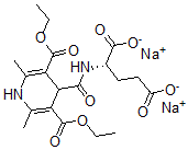 CAS 登录号：125387-12-4， (2S)-2-[[3,5-二(乙氧羰基)-2,6-二甲基-1,4-二氢吡啶-4-羰基]氨基]戊烷二酸二钠