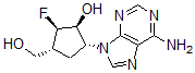 CAS 登录号：125409-47-4， (1S,2R,3R,5R)-5-(6-氨基嘌呤-9-基)-2-氟-3-(羟基甲基)环戊烷-1-醇