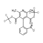 CAS#: 125464-52-0, Bis[(<Sup>2</Sup>H<Sub>3</Sub>)Methyl] 2,6-Dimethyl-4-(2-Nitrophenyl)-3,5-Pyridinedicarboxylate