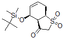 CAS 登录号：125507-51-9， (3aR,4S,7aR)-4-(叔丁基-二甲基硅烷基)氧基-1,1-二氧代-3a,4,7,7a-四氢-1-苯并噻吩-3-酮