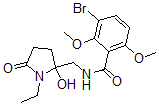 CAS#: 125558-30-7, 3-Bromo-N-[(1-Ethyl-2-Hydroxy-5-Oxopyrrolidin-2-Yl)Methyl]-2,6-Dimethoxybenzamide