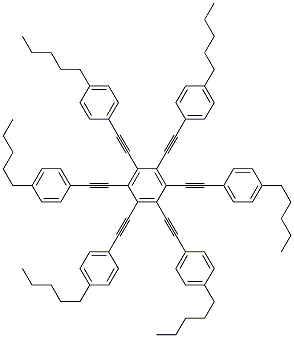 CAS#: 125594-05-0, 1,2,3,4,5,6-Hexakis[2-(4-Pentylphenyl)Ethynyl]Benzene