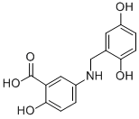 CAS#: 125697-93-0, 5-[[(2,5-Dihydroxyphenyl)Methyl]Amino]-2-Hydroxy-Benzoic Acid