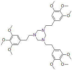 CAS#: 125730-74-7, 1,3,5-Tris[2-(3,4,5-Trimethoxyphenyl)Ethyl]-1,3,5-Triazinane