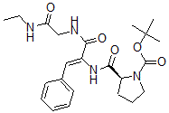 CAS 登录号：125768-11-8， (2S)-2-[[(Z)-3-[(2-乙基氨基-2-氧代乙基)氨基]-3-氧代-1-苯基丙-1-烯-2-基]氨基甲酰]吡咯烷-1-羧叔丁基酯