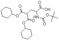 CAS#: 125811-09-8, 3-[[(1,1-Dimethylethoxy)Carbonyl]Amino]-1,1,3-Propanetricarboxylic Acid 1,1-Dicyclohexyl Ester