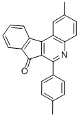 CAS 登录号：125811-76-9， 2-甲基-6-(4-甲基苯基)茚并[2,3-c]喹啉-7-酮