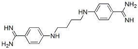 CAS#: 125880-82-2, 4-[4-[(4-Carbamimidoylphenyl)Amino]Butylamino]Benzenecarboximidamide