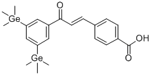 CAS#: 125973-61-7, 4-[(E)-3-[3,5-Bis(Trimethylgermyl)Phenyl]-3-Oxoprop-1-Enyl]Benzoic Acid