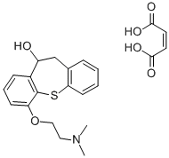 CAS 登录号：125981-99-9， 6-(2-二甲基氨基乙氧基)-10,11-二氢二苯并(b,f)硫杂卓-10-醇马来酸氢酯