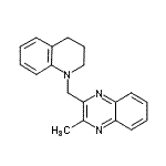 CAS 登录号：125988-97-8， 2-(3,4-二氢-1(2H)-喹啉基甲基)-3-甲基喹喔啉