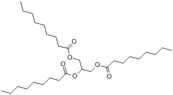 CAS 登录号：126-53-4， 1,3-二(壬酰氧基)丙-2-基壬酸酯