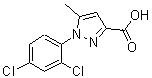 CAS#: 126067-88-7, 1-(2,4-Dichlorophenyl)-5-Methyl-1H-Pyrazole-3-Carboxylic Acid