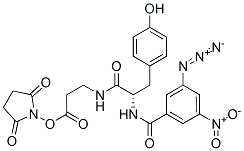 CAS#: 126083-10-1, (2,5-Dioxopyrrolidin-1-Yl) 3-[[(2S)-2-[(3-Azido-5-Nitrobenzoyl)Amino]-3-(4-Hydroxyphenyl)Propanoyl]Amino]Propanoate