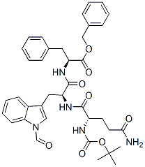 CAS#: 126088-82-2, Phenylmethyl (2S)-2-[[(2R)-2-[[(2S)-5-Amino-2-[(2-Methylpropan-2-Yl)Oxycarbonylamino]-5-Oxopentanoyl]Amino]-3-(1-Formylindol-3-Yl)Propanoyl]Amino]-3-Phenylpropanoate