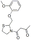 CAS#: 126127-93-3, 1-[2-[(2-Methoxyphenoxy)Methyl]Thiazolidin-3-Yl]Butane-1,3-Dione