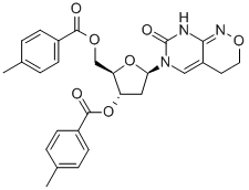 CAS 登录号：126128-41-4， 6-[2-脱氧-3,5-二-O-(4-甲基苯甲酰)-B-D-赤式-呋喃戊糖基]-4,6-二氢-1H-嘧啶并[4,5-c][1,2]恶嗪-7(3H)-酮