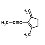 CAS 登录号：126133-18-4， 1-甲基-3-亚甲基-2-(1-丙炔-1-基)环戊烯