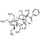 CAS 登录号:126266-35-1, (1alpha,6alpha,10alpha,13alpha,14alpha,15alpha,16beta,17Xi)-20-乙基-13,15-二羟基-1,6,8,16-四甲氧基-4-(甲氧基甲基)乌头烷-14-基苯甲酸酯