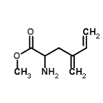 CAS 登录号：126385-62-4， 甲基2-氨基-4-亚甲基-5-己烯酸酯