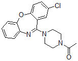 CAS 登录号：126588-76-9， 1-[4-(8-氯苯并[b][1,5]苯并氧氮杂卓-6-基)哌嗪-1-基]乙酮