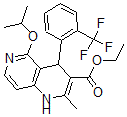CAS#: 126661-07-2, Ethyl 2-Methyl-5-Propan-2-Yloxy-4-[2-(Trifluoromethyl)Phenyl]-1,4-Dihydro-1,6-Naphthyridine-3-Carboxylate