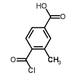 CAS#: 126736-28-5, 4-(Chlorocarbonyl)-3-Methylbenzoic Acid