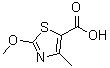 CAS 登录号：126909-38-4， 2-甲氧基-4-甲基-1,3-噻唑-5-羧酸