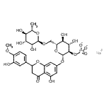 CAS 登录号：12707-67-4， 3,4-二氢-5-羟基-2-(3-羟基-4-甲氧基苯基)-4-氧代-2H-1-苯并吡喃-7-基6-O-(6-脱氧-alpha-L-甘露糖基)-2-O-膦酸基-beta-D-吡喃葡萄糖苷钠盐(1:1)
