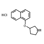 CAS#: 127342-09-0, 3-(1-Naphthyloxy)Pyrrolidine Hydrochloride (1:1)