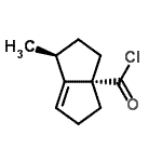 CAS 登录号：127353-90-6， (1S,3aS)-1-甲基-2,3,4,5-四氢-3A(1H)-并环戊二烯羰基氯化物