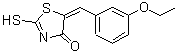 CAS 登录号：127378-24-9， (5E)-5-(3-乙氧基苄亚基)-2-硫基-1,3-噻唑-4(5H)-酮