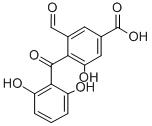 CAS 登录号:127448-92-4, 4-(2,6-二羟基苯甲酰)-3-甲酰基-5-羟基苯甲酸
