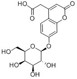 CAS#: 127615-74-1, 2-[2-Oxo-7-[(2S,3R,4S,5R,6R)-3,4,5-Trihydroxy-6-(Hydroxymethyl)Oxan-2-Yl]Oxychromen-4-Yl]Acetic Acid