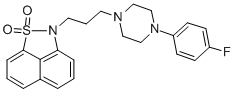 CAS#: 127625-29-0, 2-(3-(4-(4-Fluorophenyl)-1-piperazinyl)propyl)-2H-naphth(1,8-cd)isothiazole 1,1-dioxide