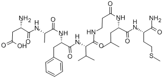 CAS#: 127633-71-0, L-alpha-Aspartyl-L-Alanyl-L-Phenylalanyl-L-Valyl-beta-Alanyl-L-Leucyl-L-Methioninamide