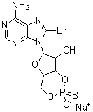 CAS#: 127634-20-2, Sodium 6-(6-Amino-8-Bromo-9H-Purin-9-Yl)-7-Hydroxytetrahydro-4H-Furo[3,2-d][1,3,2]Dioxaphosphinin-2-Olate 2-Sulfide