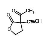 CAS 登录号：127783-39-5， 3-乙酰基-3-乙炔基二氢-2(3H)-呋喃酮