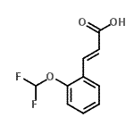 CAS#: 127842-71-1, (2E)-3-[2-(Difluoromethoxy)Phenyl]Acrylic Acid