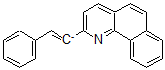 CAS 登录号：127983-95-3， 2-(2-苯乙烯基)-苯并[h]喹啉离子(1-)
