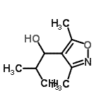 CAS 登录号：128035-69-8， 1-(3,5-二甲基-1,2-恶唑-4-基)-2-甲基-1-丙醇