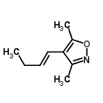 CAS#: 128035-76-7, 4-[(1E)-1-Buten-1-Yl]-3,5-Dimethyl-1,2-Oxazole