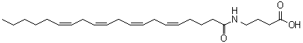 CAS 登录号：128201-89-8， 4-[(5Z,8Z,11Z,14Z)-5,8,11,14-二十碳四烯酰氨基]丁酸