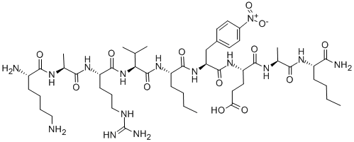 CAS#: 128340-47-6, L-Lysyl-L-Alanyl-L-Arginyl-L-Valyl-L-Norleucyl-4-Nitro-L-Phenylalanyl-L-alpha-Glutamyl-L-Alanyl-L-Norleucinamide