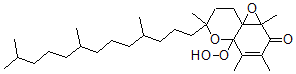 CAS#: 128442-18-2, 7,8-Dihydro-4a-hydroperoxy-1a,3,4,6-tetramethyl-6-(4,8,12-trimethyltridecyl)-1aH,6H-oxireno(e)(1)benzopyran-2(4aH)-one